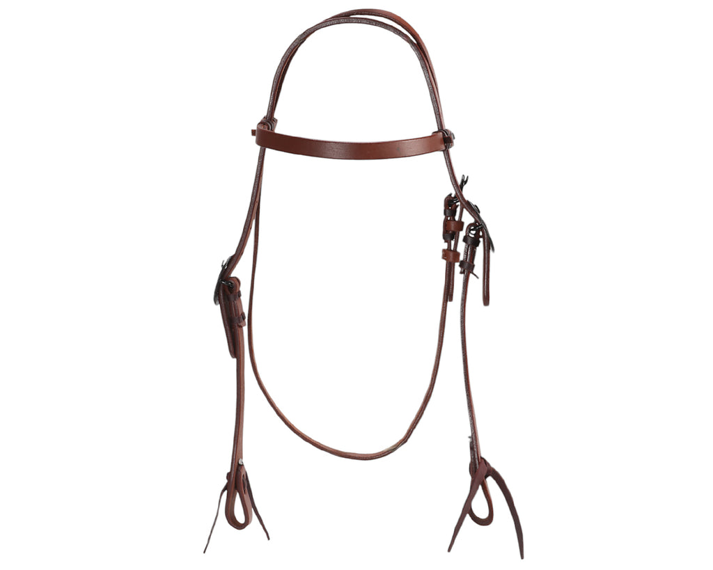 Fort Worth Oily Headstall with Single Buckle - Harness