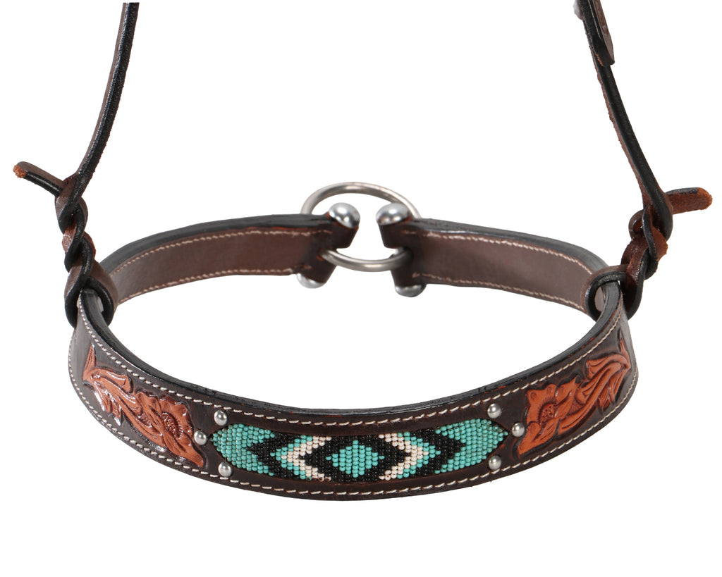 Fort Worth Turquoise Beaded Noseband