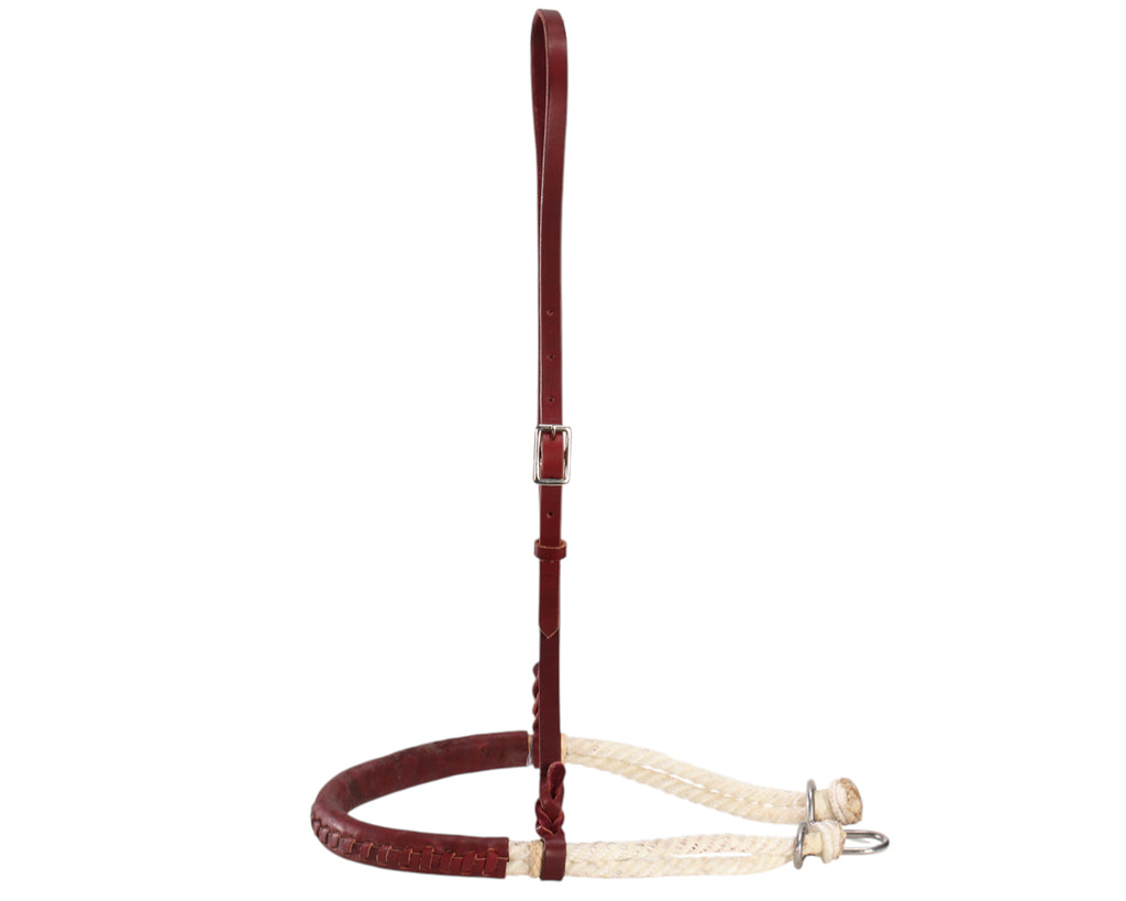 Fort Worth Leather Covered Double Rope Noseband