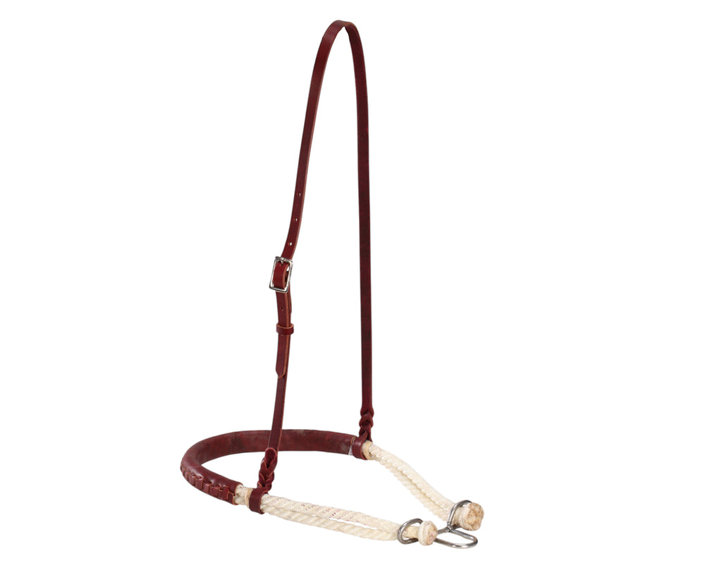 Fort Worth Leather Covered Double Rope Noseband