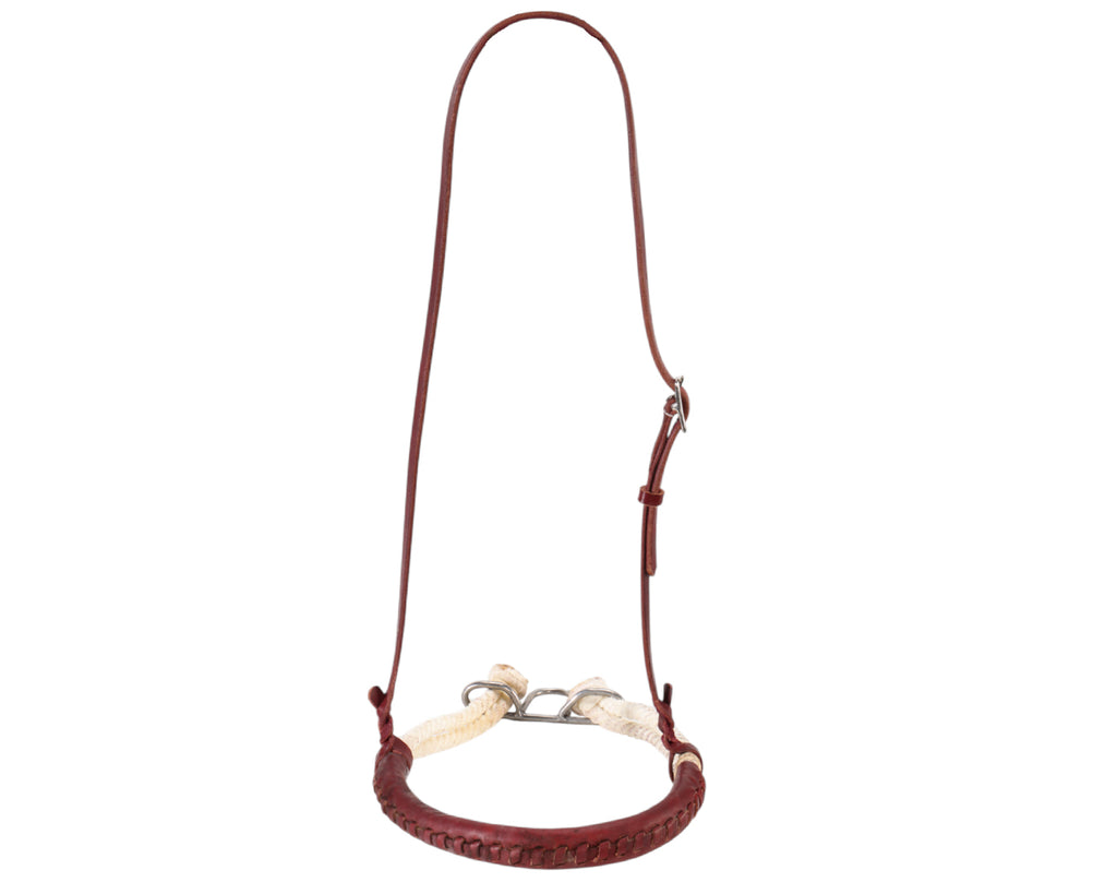 Fort Worth Leather Covered Double Rope Noseband