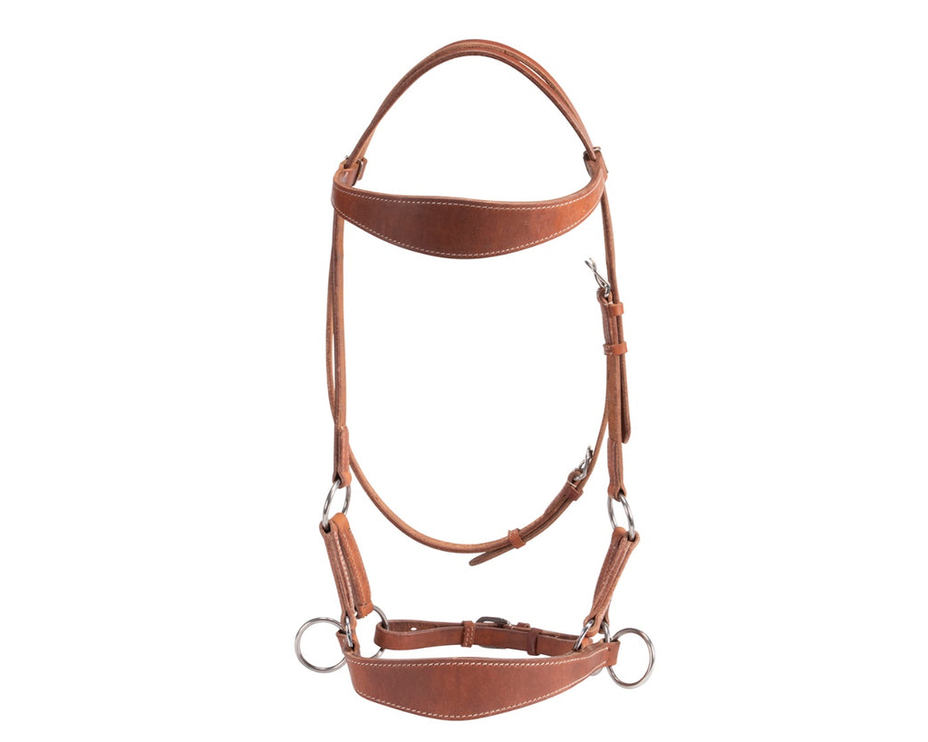 Premium-quality side pull made with American Leather. Shop now at Greg Grant Saddlery.