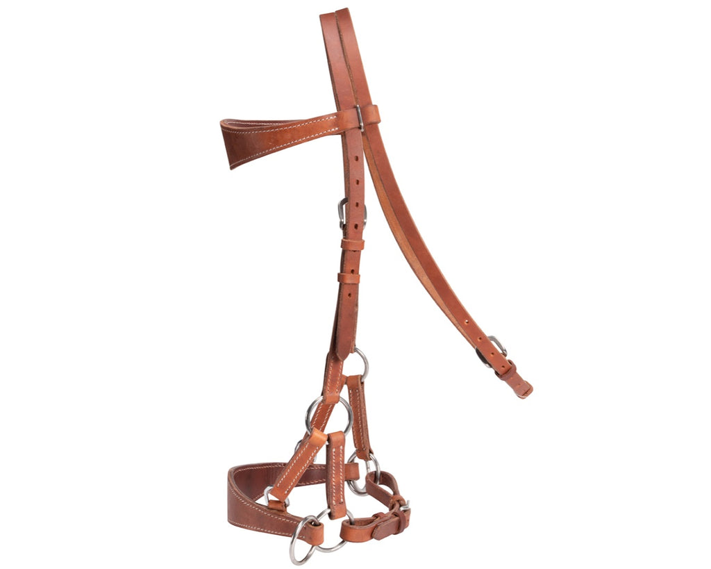 Premium-quality side pull made with American Leather. Shop now at Greg Grant Saddlery.