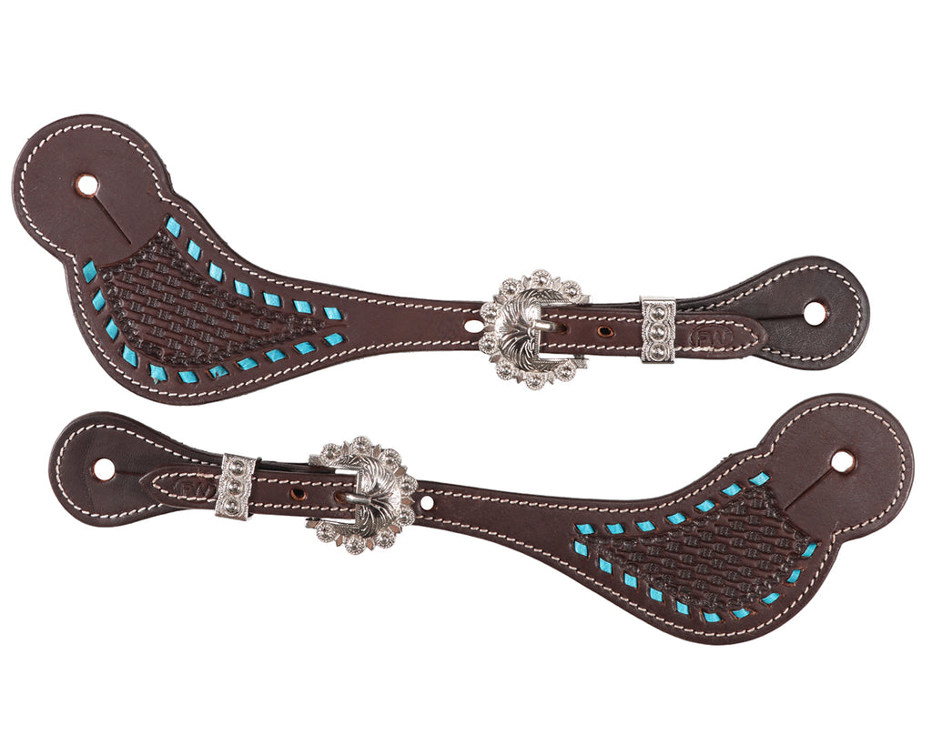 Fort Worth Basket Spur Straps w/Copper 