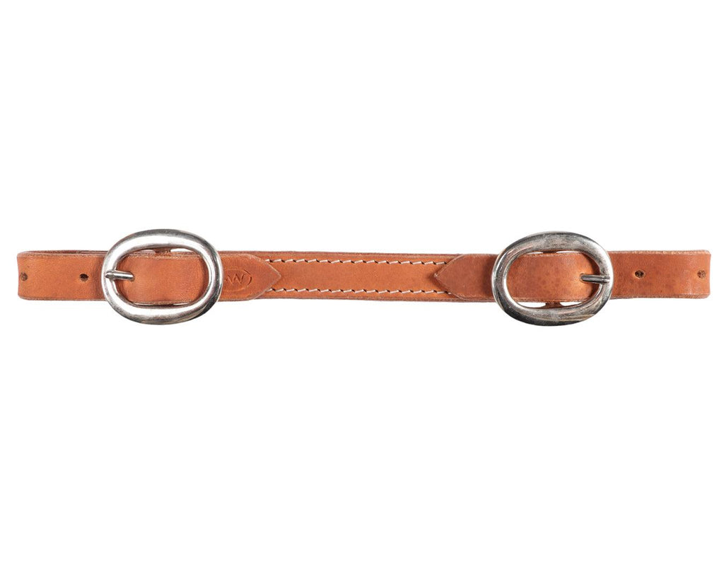 Fort Worth Flat Curb Strap - 5/8" made from Harness Leather