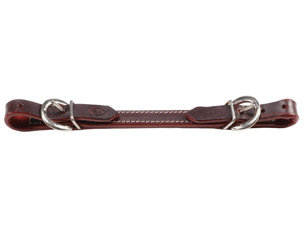Fort Worth Flat Curb Strap - 5/8" made from Latigo Leather