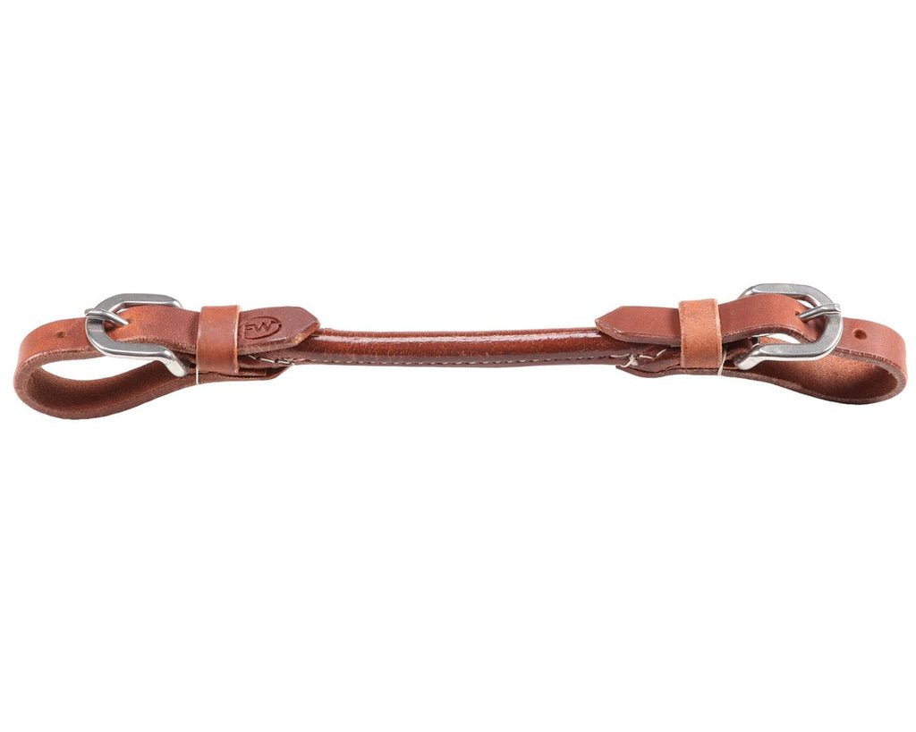 Fort Worth Rounded Curb Strap - Harness Leather