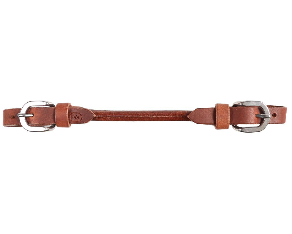 Fort Worth Rounded Curb Strap - Harness Leather