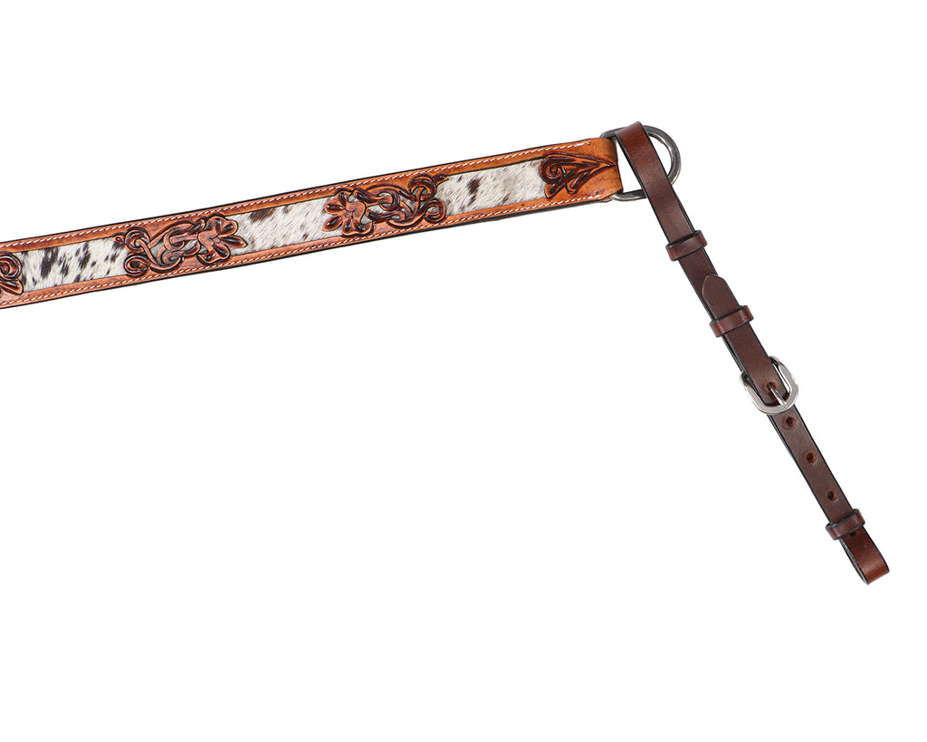 Fort Worth Longhorn Breastcollar- Cowhide Inlay