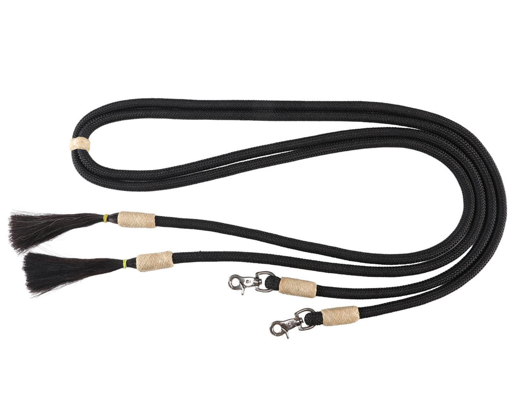 Fort Worth Yacht Cord Split Reins 8' w/Horsehair