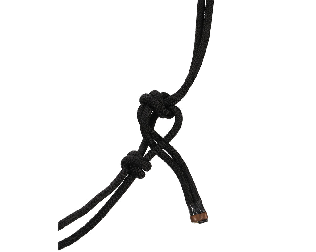 Fort Worth Rope Halter w/Lead - in Black