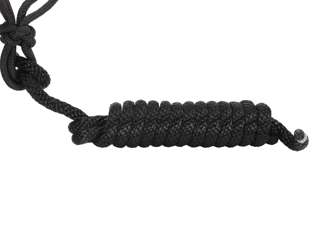 Fort Worth Rope Halter w/Lead - in Black