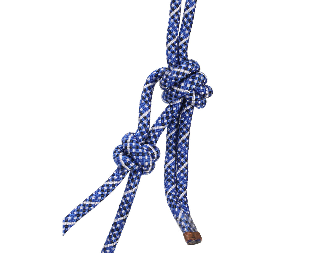 Fort Worth Rope Halter w/Lead - in Blue/Navy/White