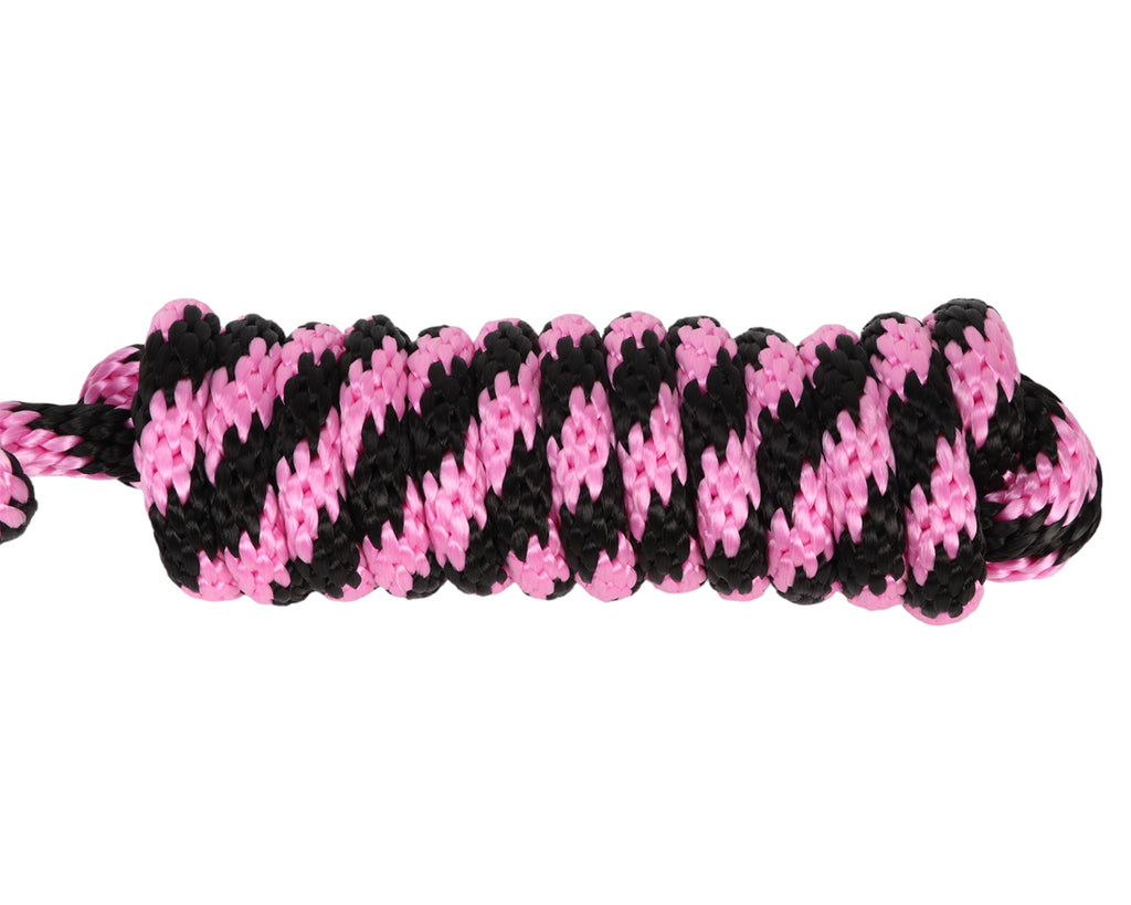 Fort Worth Rope Halter w/Lead - Hot Pink/Charcoal