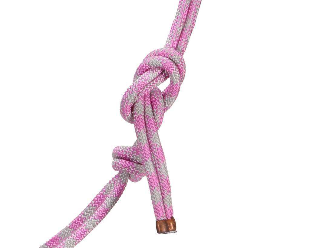 Fort Worth Rope Halter w/Lead - in Pink/Grey