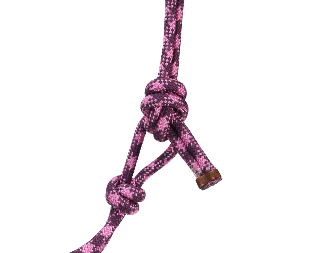 Fort Worth Rope Halter w/Lead - in Purple/Pink