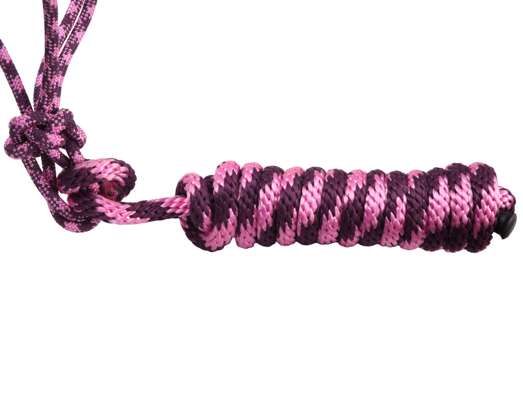 Fort Worth Rope Halter w/Lead - in Purple/Pink