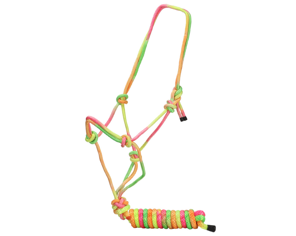 Fort Worth Rope Halter w/Lead - in Rainbow
