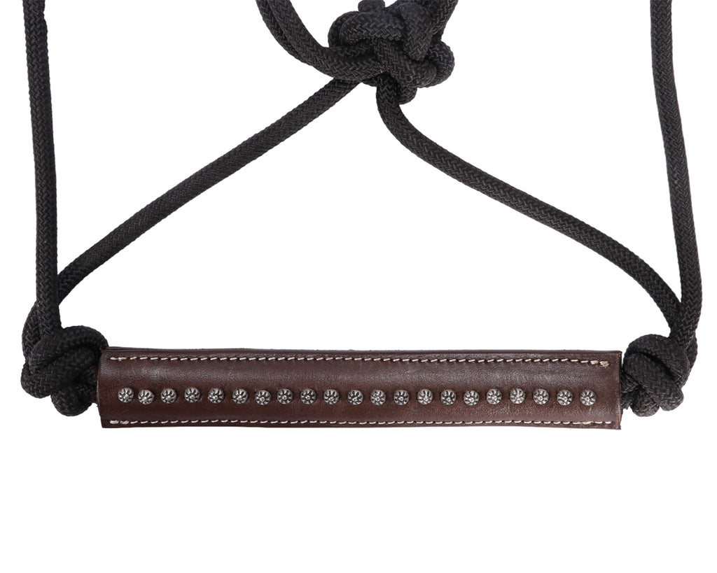 Fort Worth Lakota Rope & Leather Halter: Beautifully crafted halter with stainless steel fittings. Shop now at Greg Grant Saddlery for premium quality horse tack