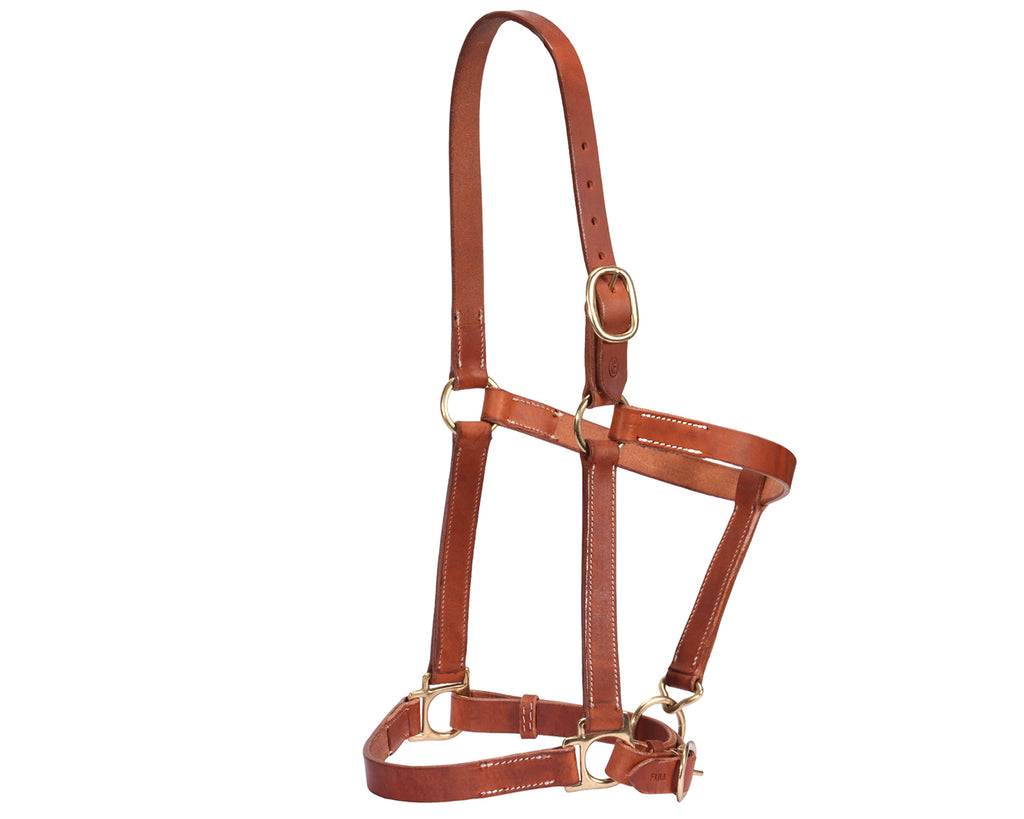 Fort Worth Leather Halter w/Curb Adjustment