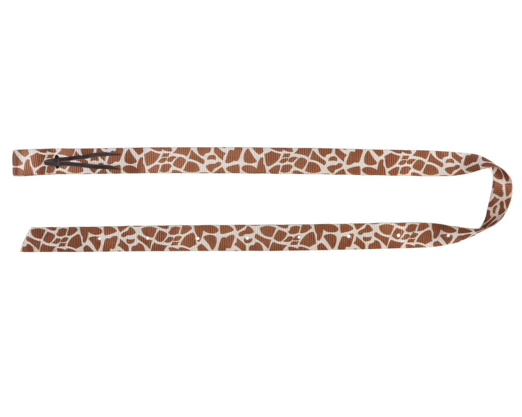 Fort Worth Printed 1Ply Tie Strap - Giraffe pattern