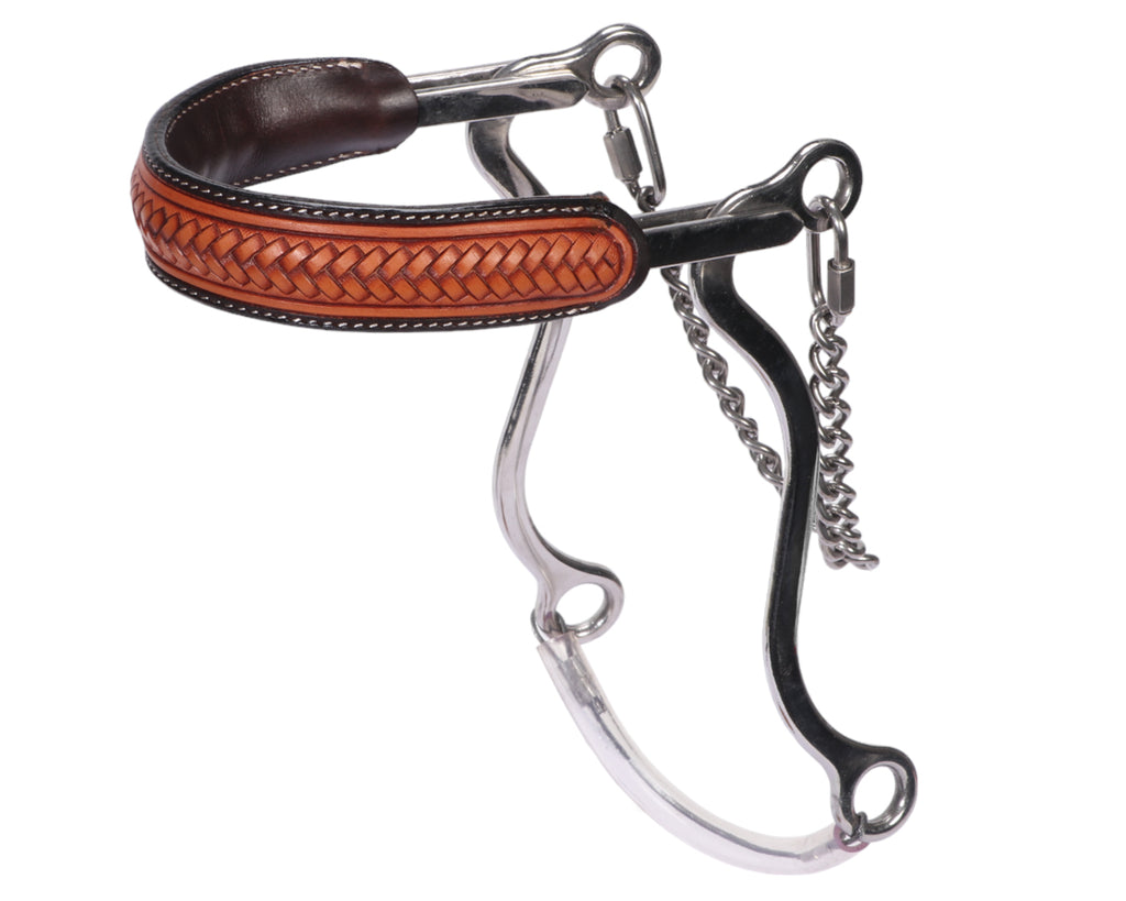 Fort Worth Stainless Steel Hackamore - Basket Weave