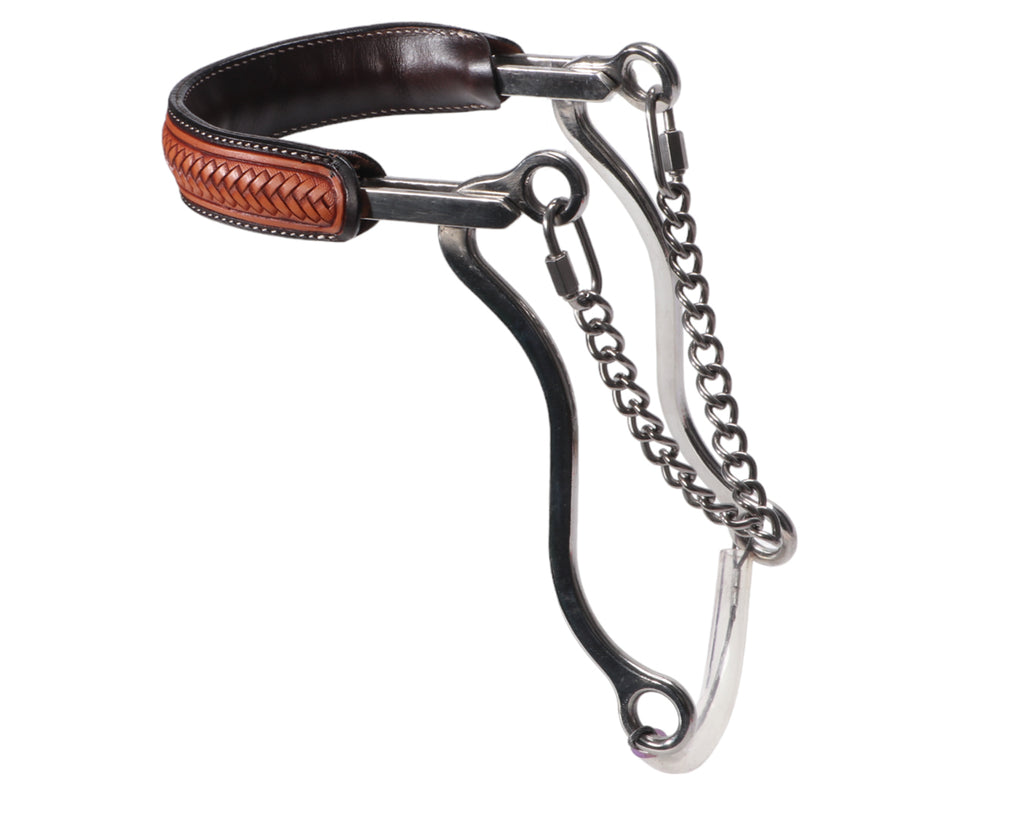 Fort Worth Stainless Steel Hackamore - Basket Weave