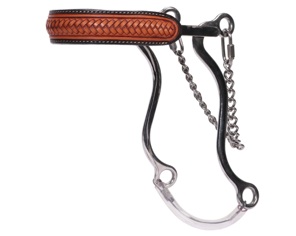 Fort Worth Stainless Steel Hackamore - Basket Weave