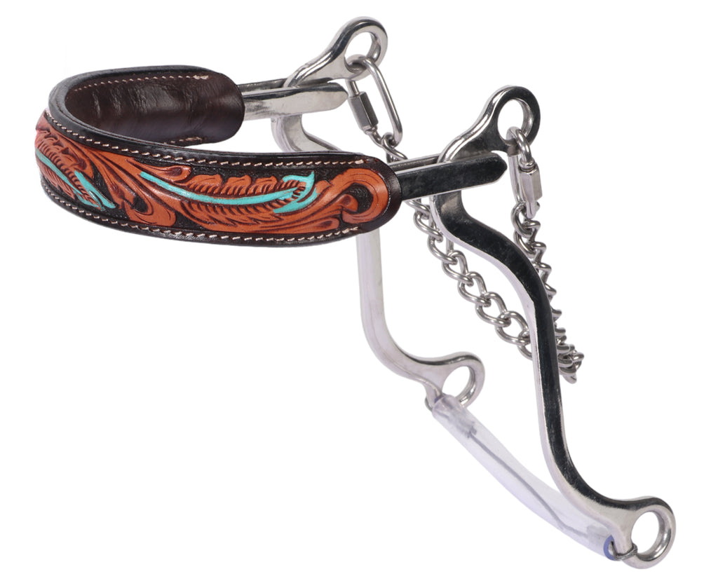 Fort Worth SS Hackamore - Turquoise Feather