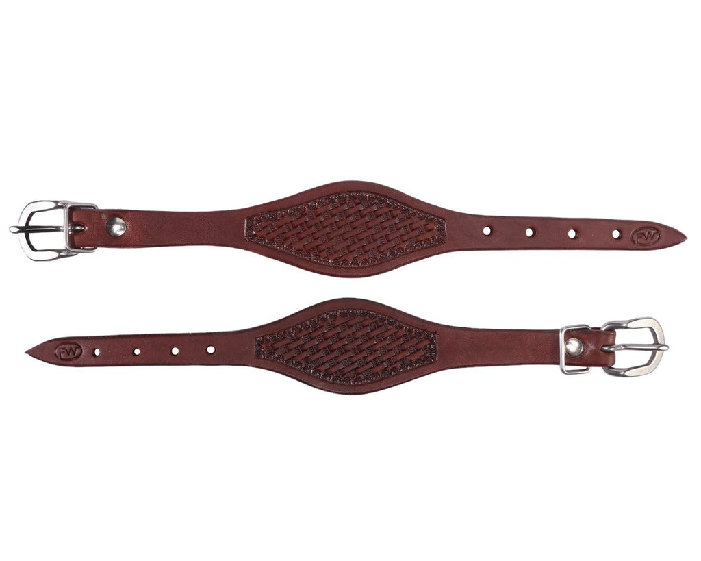 Fort Worth Fender Hobble Strap - in Basket Weave/Harness Leather