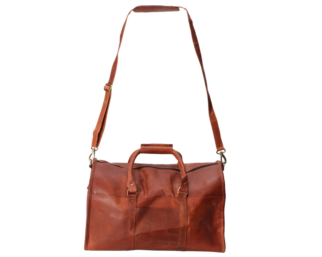 Fort Worth Heavy Duty leather Duffle Bag - carry your essentials in style and ease with this versatile and reliable bag