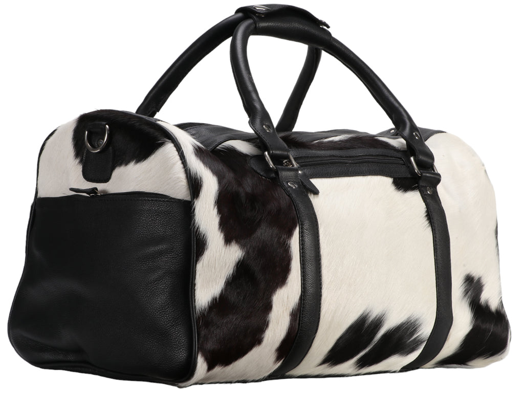 Fort Worth Cowhide Leather Duffle Bag - expertly crafted with soft yet durable cowhide leather, the Fort Worth Duffle Bag offers the perfect combination of style and functionality