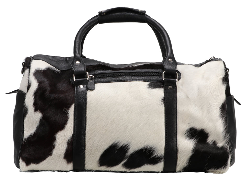 Fort Worth Cowhide Leather Duffle Bag - featuring two convenient carry handles and a removable shoulder strap, this bag will effortlessly accompany you on all your travels