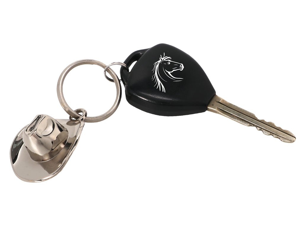 Western Hat Key Chain