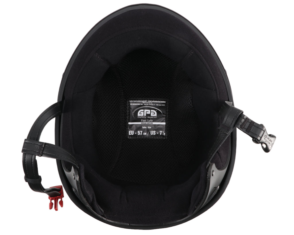 GPA 4S Jock Up Helmet Hybrid - the ange of 4S helmets is designed from 4 elements whose sandwich superimposition gives remarkable damping ability, as well as better resistance to lateral compression
