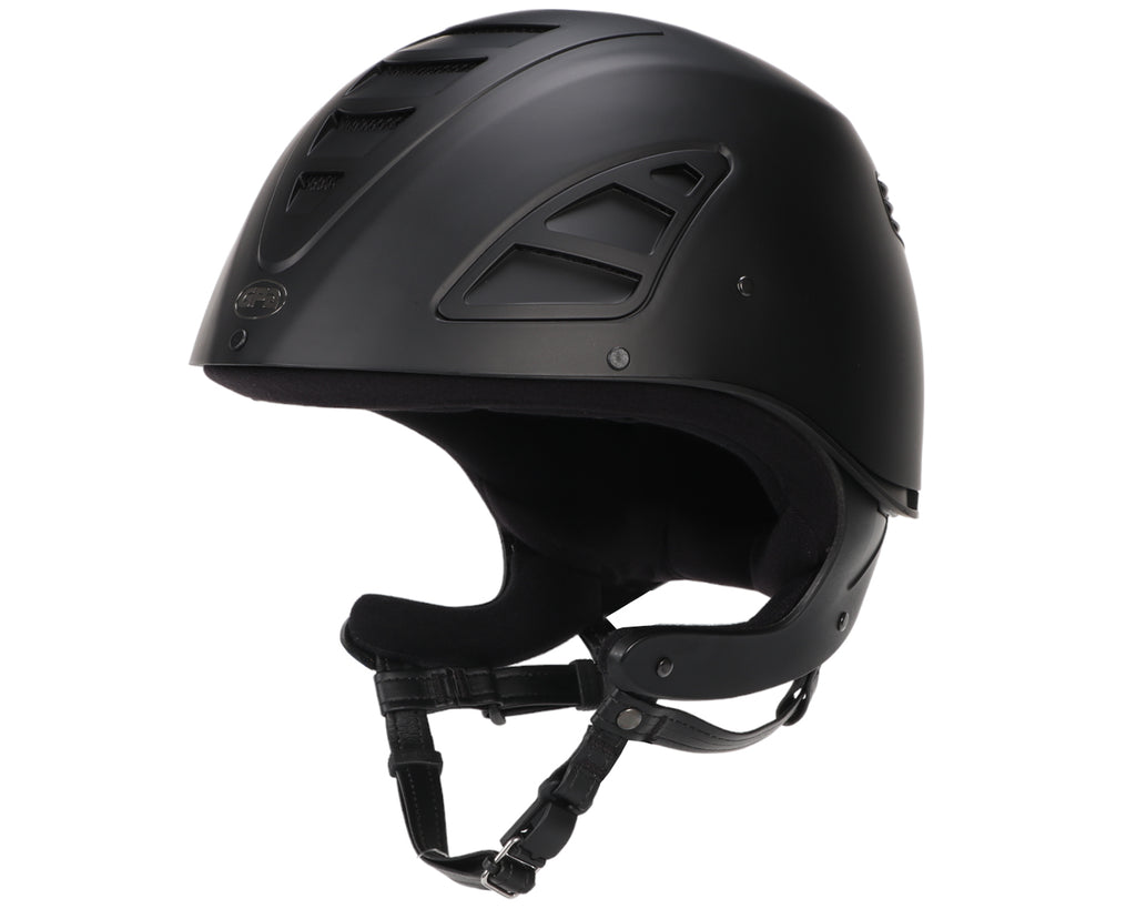 GPA 4S Jock Up Helmet TLS - the classic chinstrap is replaced by a hybrid system, a new exclusive from GPA providing better neck protection and reinforced support