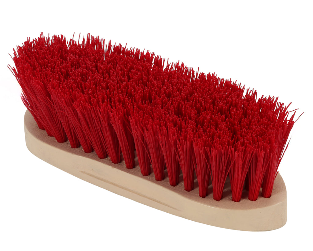 Horsemaster Red Fibre Dandy Brush - stylish red bristles will keep your horse or pony in their top condition