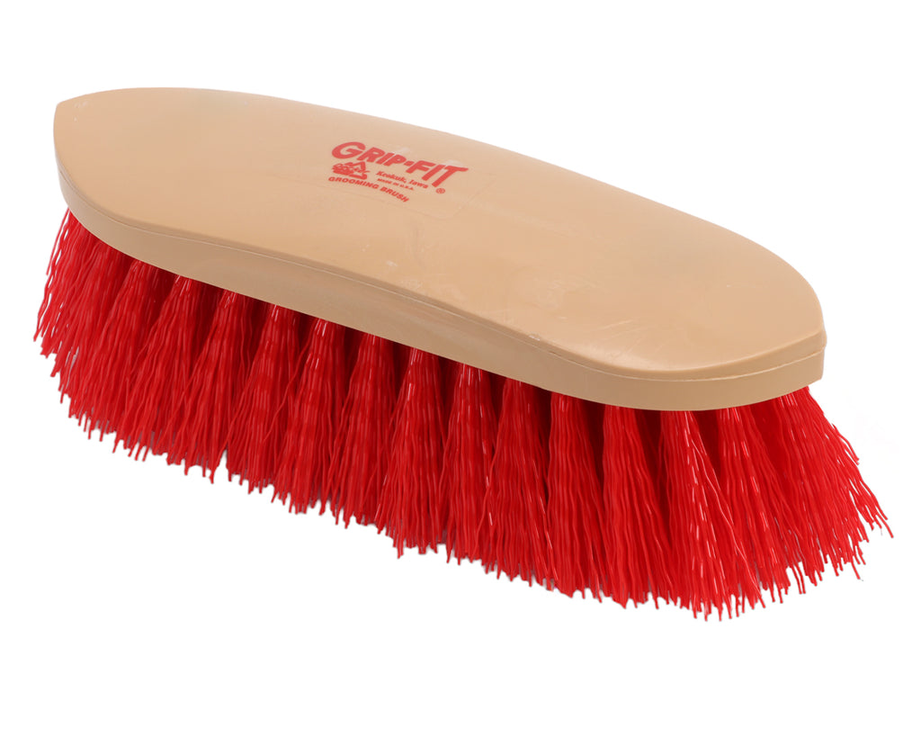 Grip-Fit Dandy Brush with Red fibres