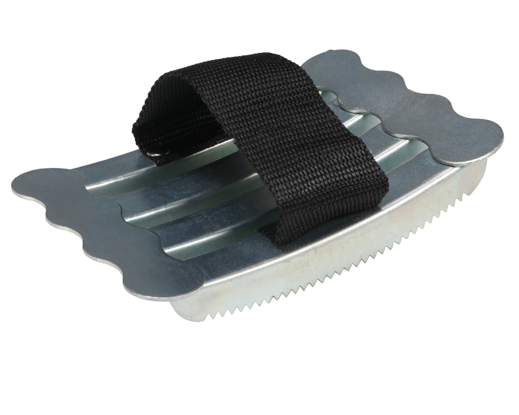 Metal Curry Comb with Hand Strap