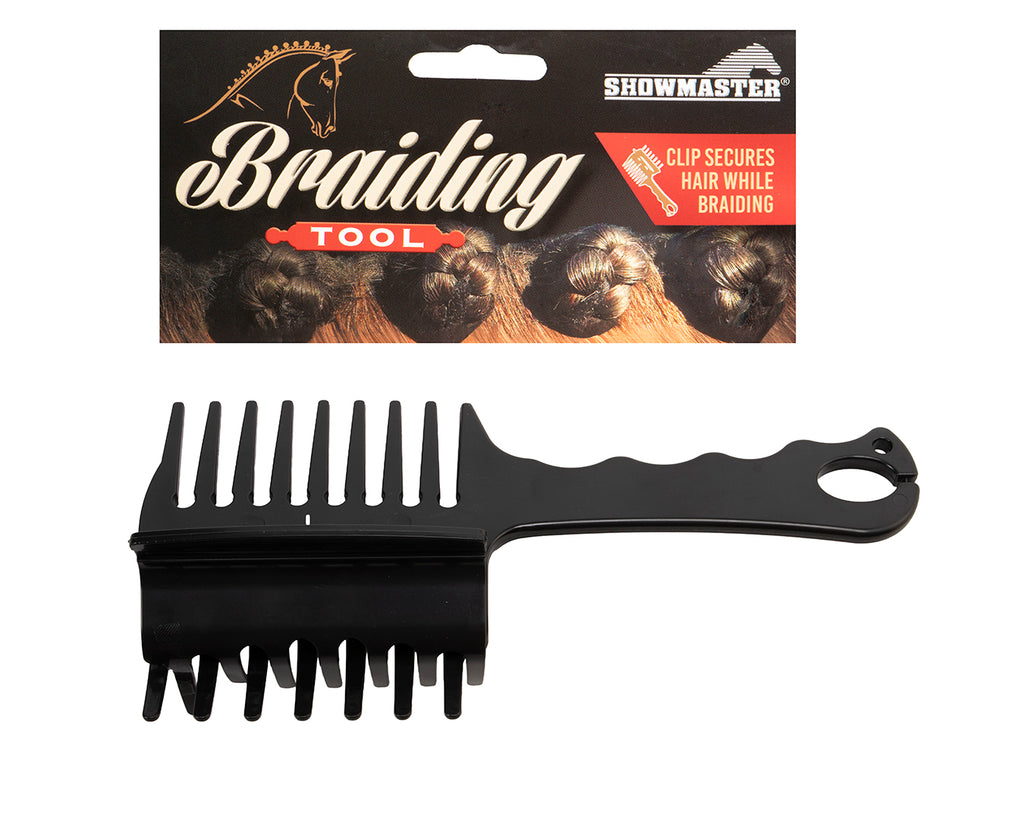 Showmaster Braiding Comb with Clip