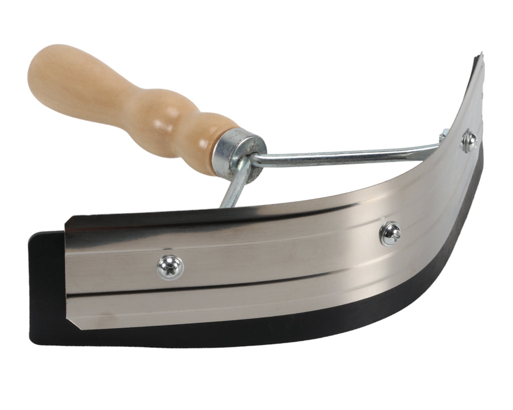 Showmaster Aluminium Sweat Scraper, image showing aluminium blade with rubber squeegee