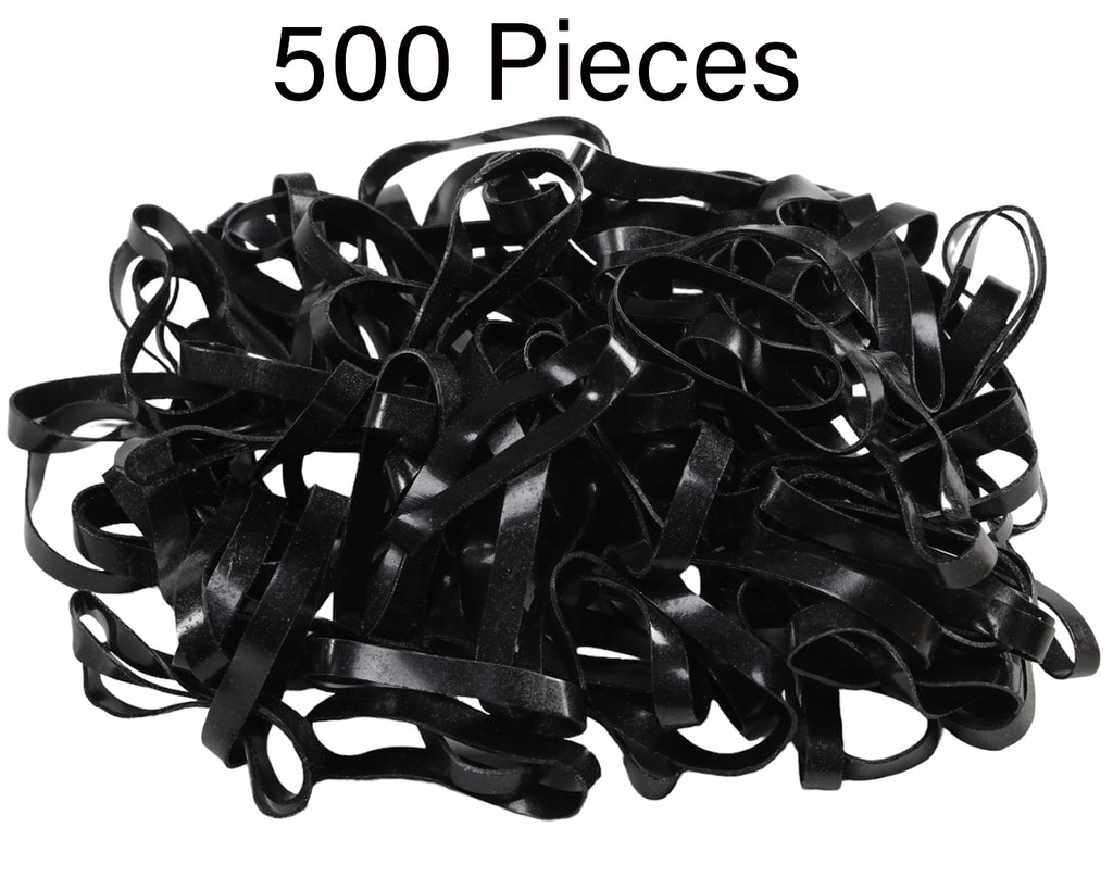 Showmaster Silicon Braiding Bands - 500 Pieces Black