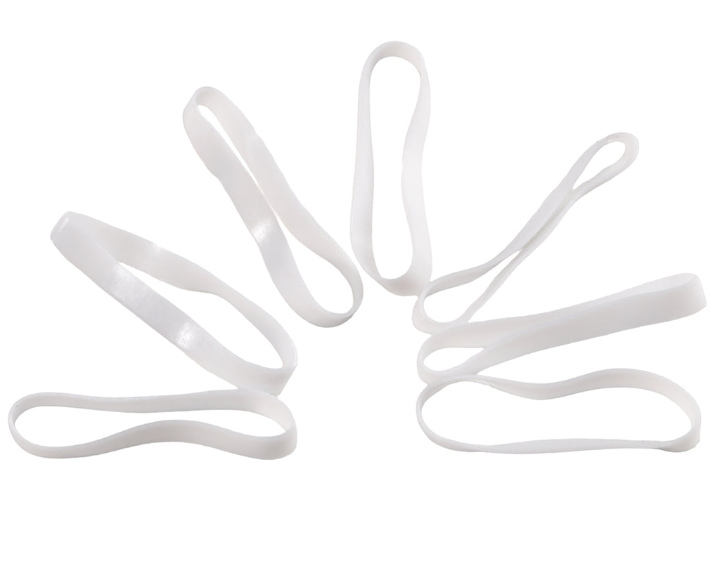 Showmaster Silicon Braiding Bands - 500 Pieces White