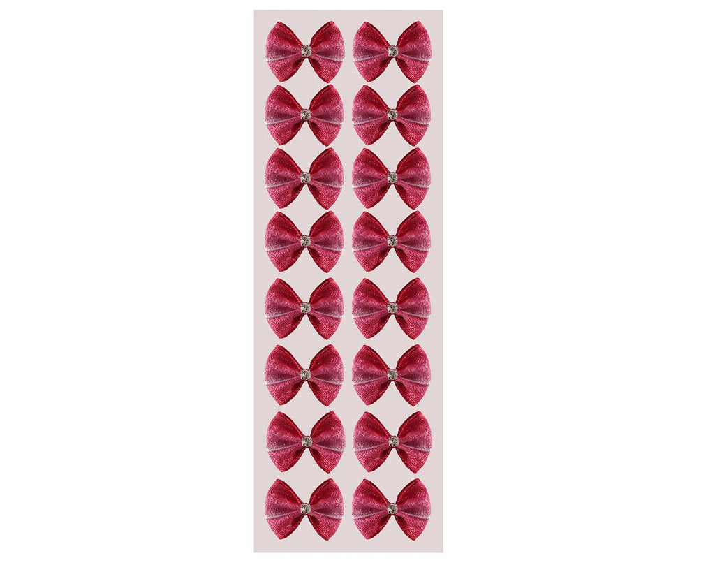 Fancy Show Bows - Cerise w/Diamond