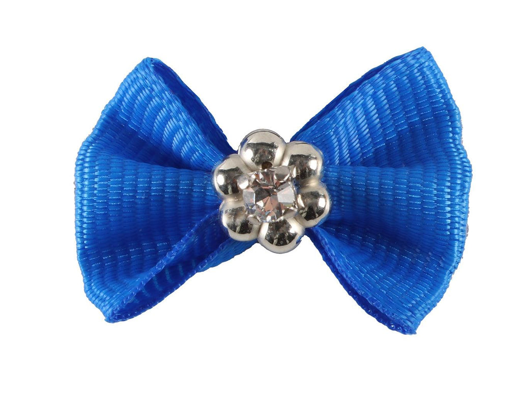 Fancy Show Bows - Royal Blue w/Diamond