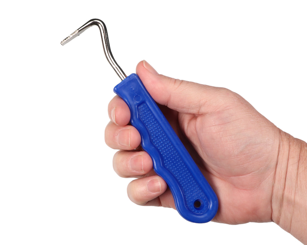 Plastic Grip Hoof Pick - Blue