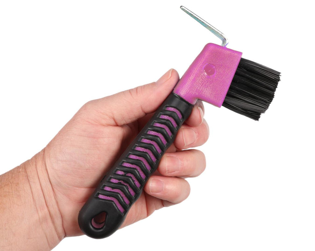 Soft-Grip Deluxe Hoof Pick - Pink