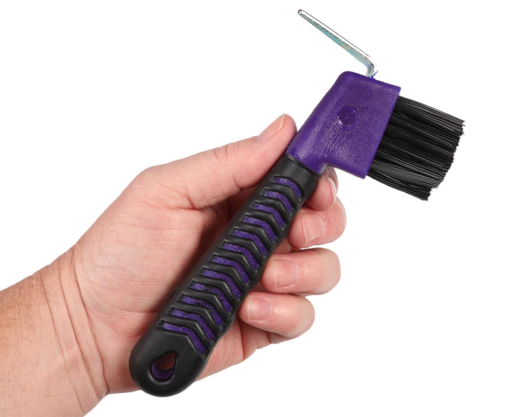 Soft-Grip Deluxe Hoof Pick - Purple