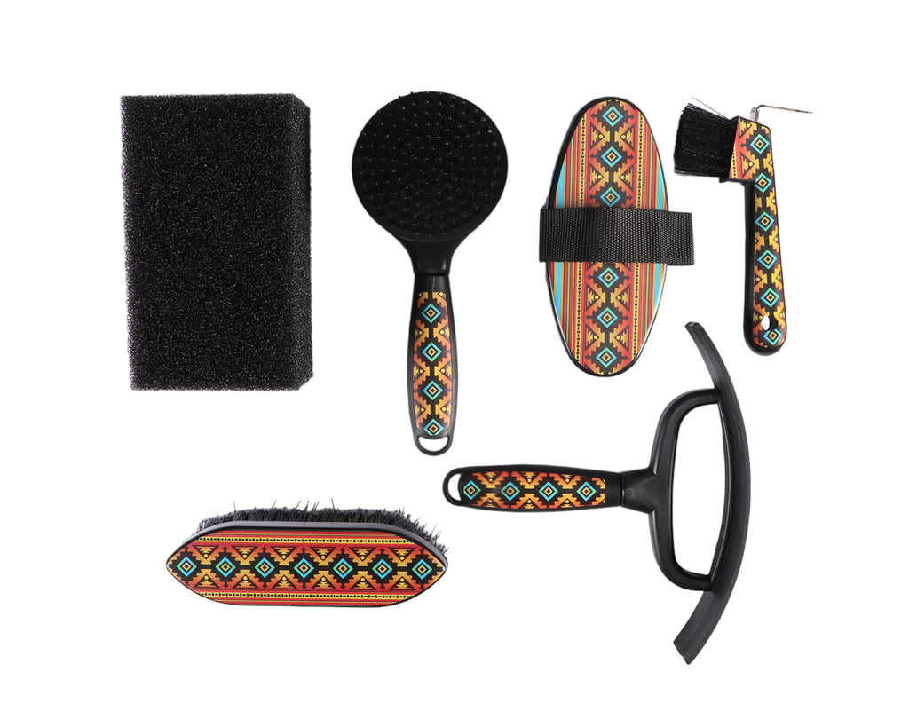 Fort Worth Aztec Nicoma Grooming Kit - showing all Grooming Accessories