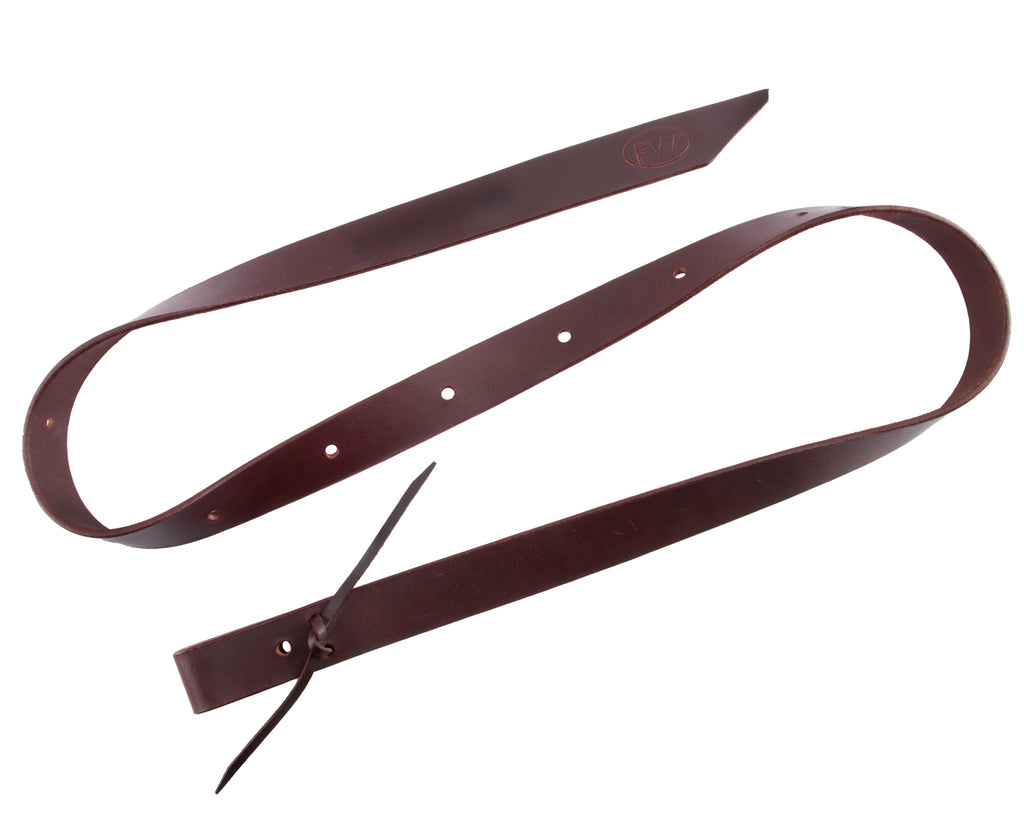 Fort Worth Latigo Girth Strap - 6' Long, Available in Two Widths. Crafted from USA latigo leather for strength and durability.